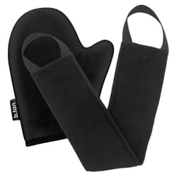 b.tan Back + Body Self Tanning Mitt Applicator Kit | Get Your Mitts on This Bundle - Streak-Free  Velvety Soft  Reusable & Washable Back + B