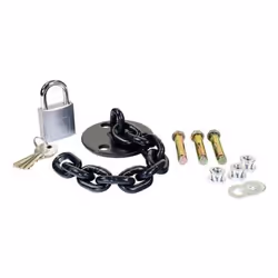 A high-quality. stainless steel lock and keys.