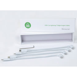 LocknCharge LNC10526 lightning cable 0.185 m White