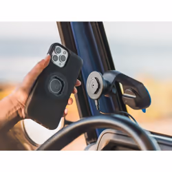 Quad Lock QLH-WCH-2 mobile device charger Smartphone Black USB Wireless charging Fast charging Auto, Indoor