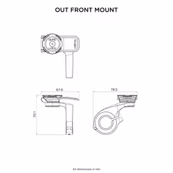 Quad Lock Out Front Mount Passive holder Action camera, Mobile phone/Smartphone Black, Blue - Additional view 7