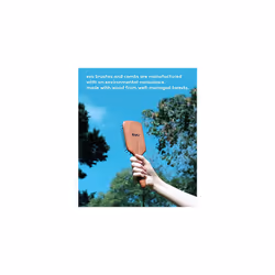 Pete Ionic Paddle Brush - Professional Hair Styling Brush - Detangling, Smoothing & Styling Wooden Brush