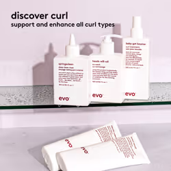 EVO Heads Will Roll Cleansing Conditioner for Curly Hair - Moisturizing Curl Defining & Frizz Eliminating - Travel Size 30ml / 1.01fl.oz