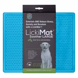 Lickimat Soother XL Interactive Dog Treat Feeding Mat Turquoise
