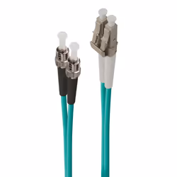 ALOGIC 1m LC-ST 40G/100G Multi Mode Duplex LSZH Fibre Cable 50/125 OM4, 1 m, OM4, LC, ST