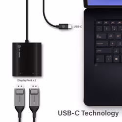 ALOGIC USB-C to Dual DisplayPort 2.0 Adapter-4K-30Hz - Additional view 6