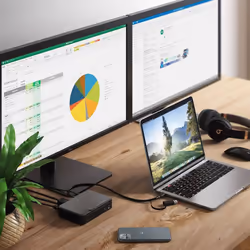ALOGIC DUTHDPR laptop dock/port replicator USB 3.2 Gen 1 (3.1 Gen 1) Type-C Black - Additional view 6