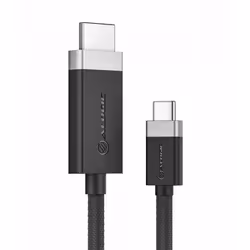 ALOGIC FUCHD2-SGR, 2 m, HDMI Type A (Standard), USB Type-C, Male, Male, Straight
