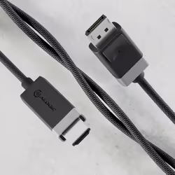 ALOGIC FUDPHD2-SGR video cable adapter 2 m DisplayPort HDMI Black, Grey