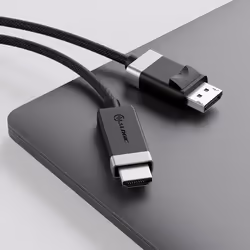 ALOGIC FUDPHD2-SGR video cable adapter 2 m DisplayPort HDMI Black, Grey - Additional view 4