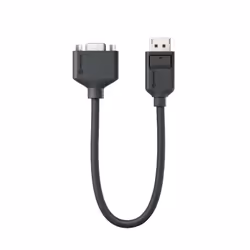 ALOGIC EL2DPVGA-ADP, 0.2 m, DisplayPort, VGA (D-Sub), Male, Female, Straight