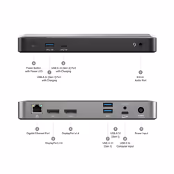 ALOGIC DX2 Dual 4K Display Universal Docking Station – with 65W Power Delivery - Additional view 8