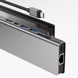 ALOGIC ULDPLSV2-SGR laptop dock/port replicator Wired USB 3.2 Gen 1 (3.1 Gen 1) Type-C Black, Grey - Additional view 6
