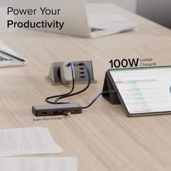 ALOGIC FUPHD1 laptop dock/port replicator Wired USB 3.2 Gen 1 (3.1 Gen 1) Type-A Grey, Black - Additional view 3