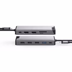 ALOGIC DUCDDV3V2 laptop dock/port replicator Wired USB 3.2 Gen 1 (3.1 Gen 1) Type-A + Type-C Grey - Additional view 5