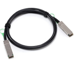 Plusoptic DACQ28-1M-PLU InfiniBand/fibre optic cable QSFP28 Black, Stainless steel