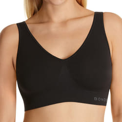 Bonds Womens Seamfree Wireless Wire Free Black Comfy Sports Bra Crop Tank Top WVLHY - L