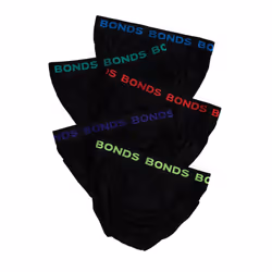 Bonds 5 Pack Mens Assorted Black Cotton Hipster Briefs Comfy Undies Underwear M8DM5T 39K - XL