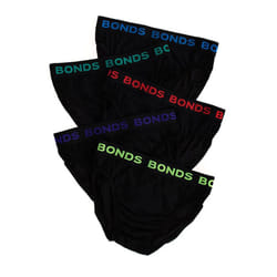 Bonds 5 Pack Mens Assorted Black Cotton Hipster Briefs Comfy Undies Underwear M8DM5T 39K - XL