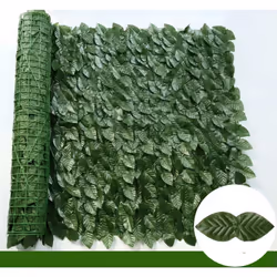 50X200cm Artificial Ivy Hedge Green Leaf Fence Panels Faux Privacy Fence Screen for Home Outdoor Garden Balcony Decoratio - 1 ...