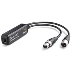 Audinate AES3 audio cable 4 x XLR (3-pin) RJ-45 Black