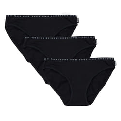 3PK Bonds Hipster Bikini Women Ladies Comfy Underwear Undies Panties Brief WUFNA - Black, 12