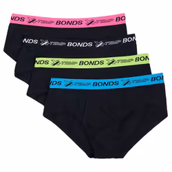 Bonds 4 Pack X-Temp Briefs Mens Cotton Sports Undies Underwear Black MXEG4A - XL