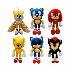 20-40 Cm Super Sonic The Hedgehog Soft Stuffed Plush Doll Cartoon Game - wolfwere Sonic