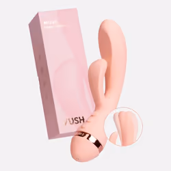 VUSH MUSE, Rabbit vibrator, Clitoral stimulation, Vaginal stimulation, Pink, Acrylonitrile butadiene styrene (ABS), Silicone, ...