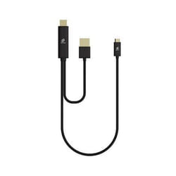 Espresso Displays EC0011 video cable adapter 1 m HDMI + USB Type-A USB Type-C Black