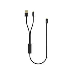 Espresso Displays EC0021 video cable adapter 1 m Mini DisplayPort + USB Type-A USB Type-C Black