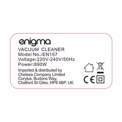 Enigma 890W Bagless Cylinder Vacuum Cleaner Hoover with German Wessel Werk large size turbo spinning brush nozzle