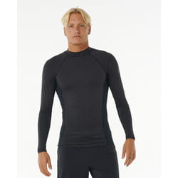 Rip Curl LS UPF 50+ Rash Vest ~ Dawn patrol black marle - M