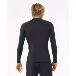 Rip Curl LS UPF 50+ Rash Vest ~ Dawn patrol black marle - M