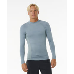 Rip Curl LS UPF 50+ Rash Vest ~ Dawn patrol blue marle - L