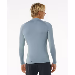 Rip Curl LS UPF 50+ Rash Vest ~ Dawn patrol blue marle - L