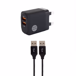 Our Pure Planet 24W Dual USB-A Wall Charger (UK port) - Additional view 4