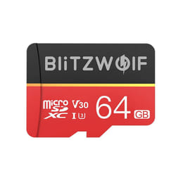 BlitzWolf BW-TF1 Class 10 V30 1080p FHD Micro SD TF Memory Card - 64GB