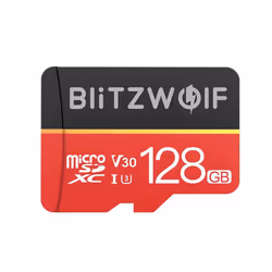 BlitzWolf BW-TF1 Class 10 V30 1080p FHD Micro SD TF Memory Card - 128GB