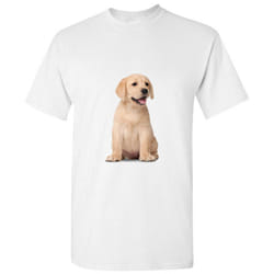 Dog Gold Labrador Retriever Cute Baby Puppy Pet White Men T Shirt Tee Top - 5XL