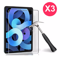 3pcs Tempered Glass Screen Protector for Apple iPad Air 5 5th Gen 10.9 Inch 2022