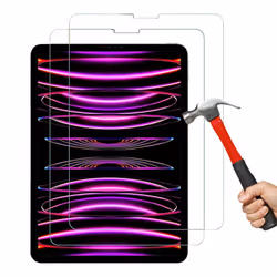 2pk Tempered Glass Screen Protector Guard for Apple iPad PRO 12.9'' 6th Gen 2022