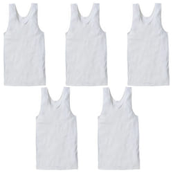 Bonds 5 Packs White Mens Chesty Cotton Plain Singlet Vest Tank Top Undergarment M7WL - 20- XL - 105CM