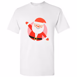 Santa Claus Christmas Festival Cartoon Art White Men T Shirt Tee Top - L