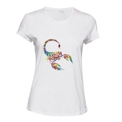 Scorpio Scorpion Horoscope Zodiac Symbol Sign White Ladies Women T Shirt Tee Top - S