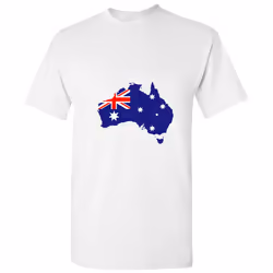 Australian Australia Map Flag Country States White Men T Shirt Tee Top - 2XL
