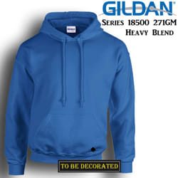 Gildan Royal Blue Hoodie Heavy Blend Hooded Sweat Mens Pullover - M