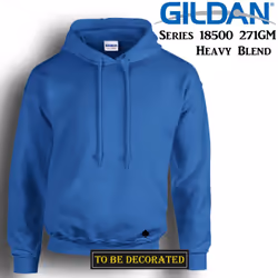 Gildan Royal Blue Hoodie Heavy Blend Hooded Sweat Mens Pullover - 4XL