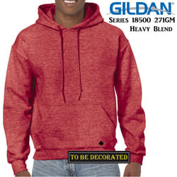 Gildan Heather Sport Scarlet Red Hoodie Heavy Blend Hooded Sweat Men - 2XL