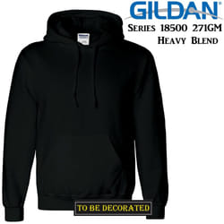 Gildan Black Hoodie Heavy Blend Basic Hooded Sweat Sweater Big Mens S -5XL - 4XL